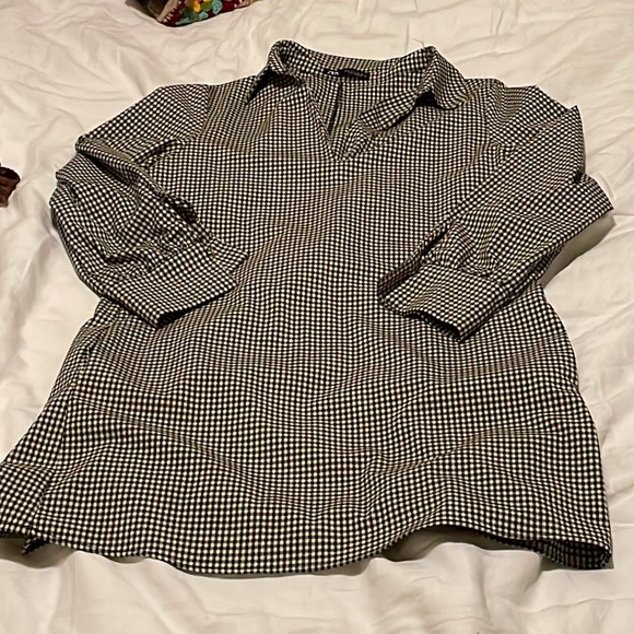 Zara Collared Plaid Mini Dress - Picture 3 of 5